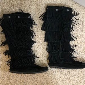 Fringe Minnetonka boots